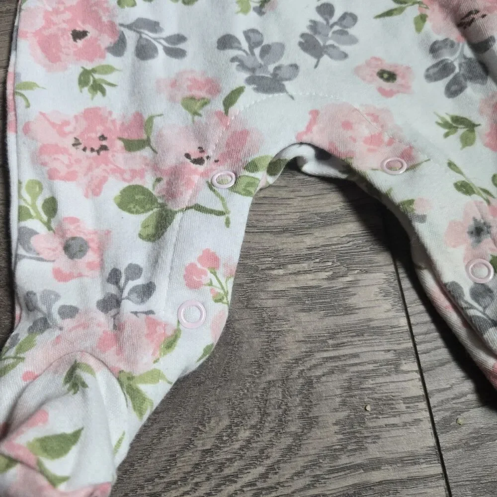 Lot Baby Essentials Modern Moments Gerber Newborn NB Sleeper Footie Romper Boho